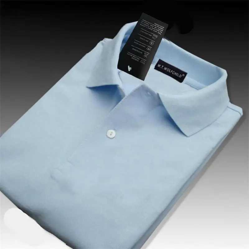 100% Cotton High Quality Summer Mens Polo Shirts XS-5XL Casual Solid Short Sleeve Polos Homme Fashion Sports Shirt Mens TopsX240920