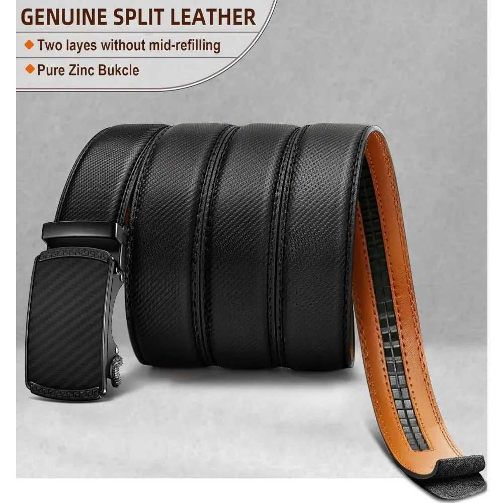 Bulliant mens belt sliding ratchet belt for gifts mens dress pants shirt Oxford decorative fit W240920