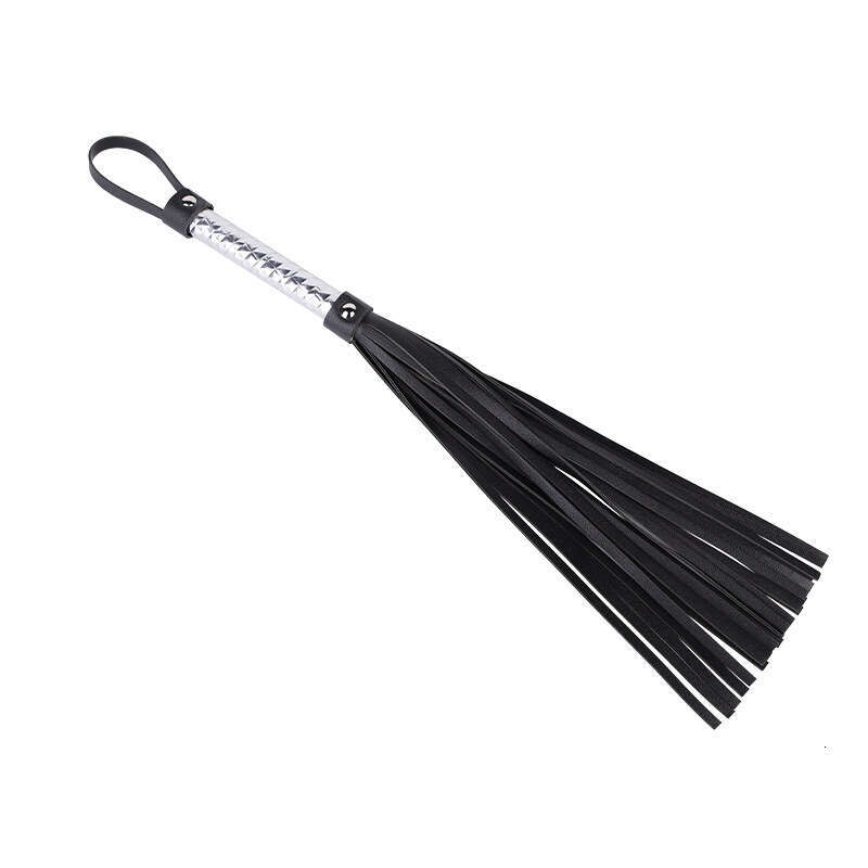 Sex toys SM props Silver plaid sex whips SM training punishment whips Alternative adult products hair replacement