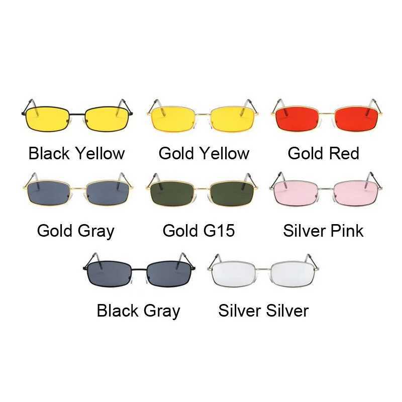 Classic Vintage Rectangle Sunglasses Woman Retro Shades Candy Colors Mirror Sun Glasses Female Square Driver Oculos De SolX240920