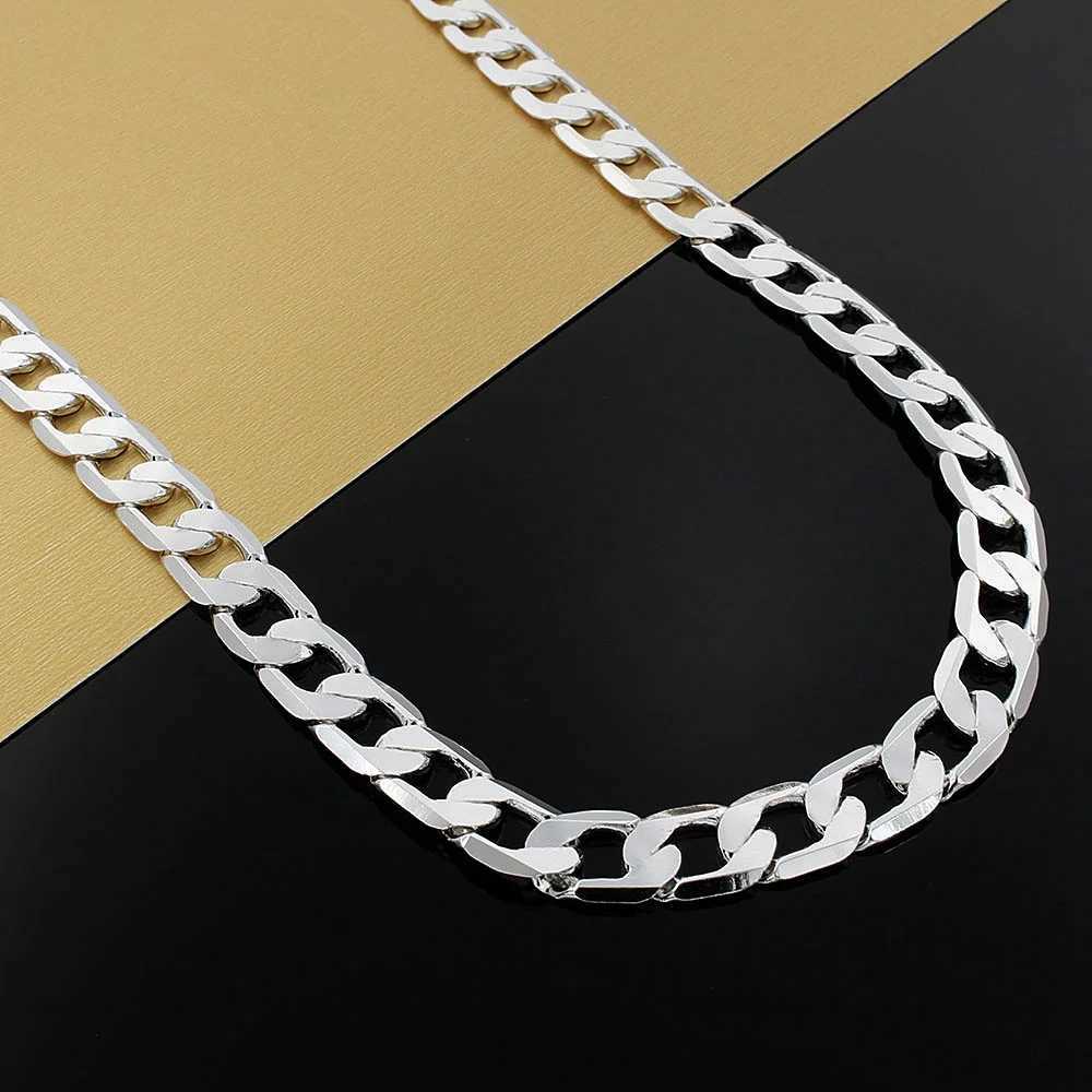 Special Offer 925 Sterling Silver Necklace for mens 20/24 Inches Classic 8MM Chain Luxury Jewelry Wedding Christmas giftsX240919