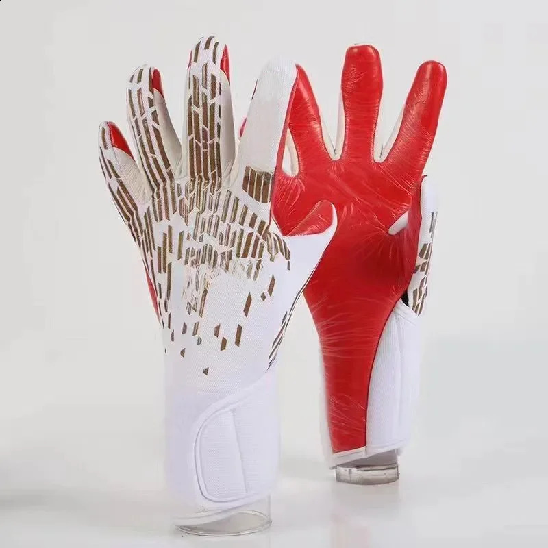 Latex Goalkeeper Gloves Thickened Football Professional Protection Adults Teenager Goalkeeper Soccer Goalie Gloves 2024 240911
