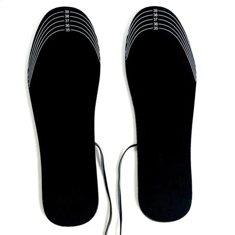 USB heated insole electric warm foot pad warm foot pad sock pad outdoor sports pad with battery box heating pad 240919