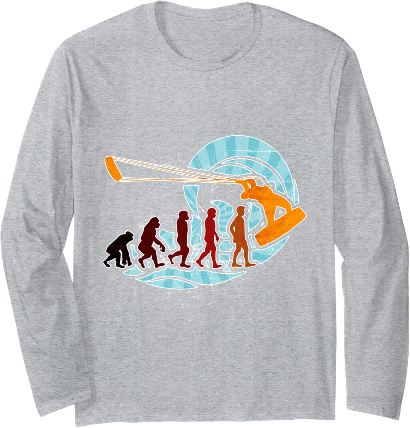 Long Sleeve Shirts for Men sweatshirt Funny Kite Surf Evolution Wind Surfer Sport Gift Long Sleeve Tee Streetwear Casual tops clothes