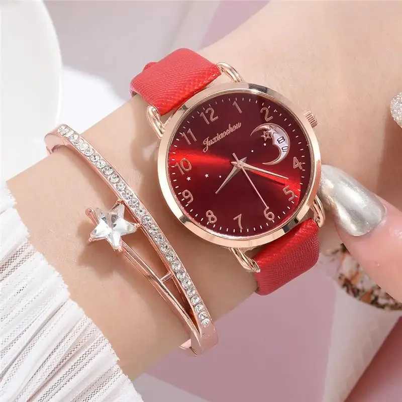 Women Fashion White Watch Quartz Leather Ladies Wristwatches 2024 New Brand Simple Number Dial Woman Clock Montre Femme RelojesX240920