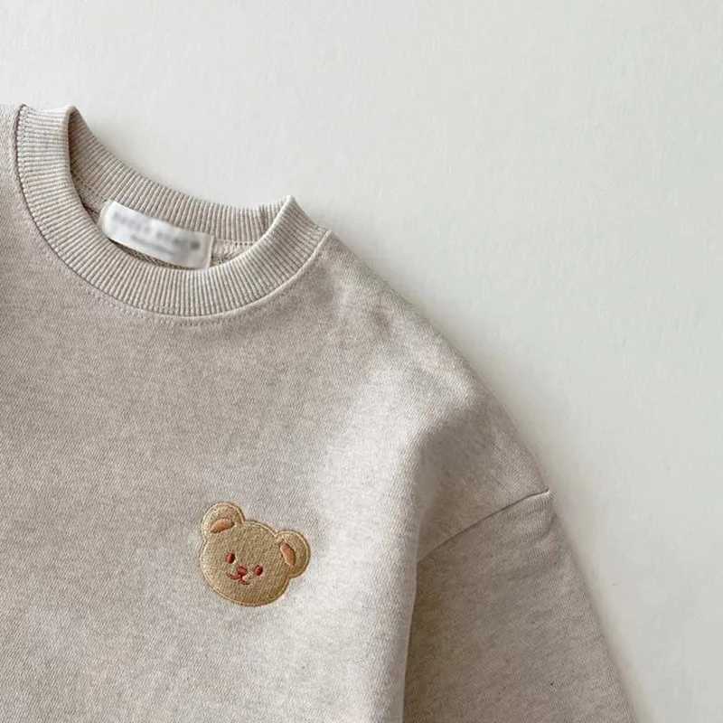 New Fashion Toddler Baby Boys Girl Fall Clothes Sets Clothing Set Kids Sports Bear Sweatshirt Pants 2pcs Suits Outfits M240920