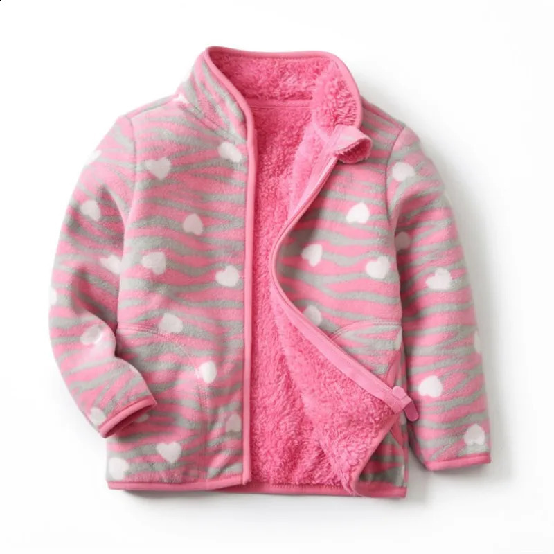 Jumping Meters Girls Outwear Fleece for Winter Autumn Baby Jacket Coats Flowers Childrens Jacket 240918