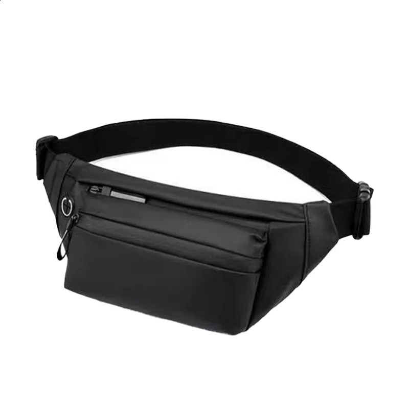 Mens solid color Fanny bag fashion trend casual outdoor chest ten font horse riding Oxford fabric wearresistant 240919