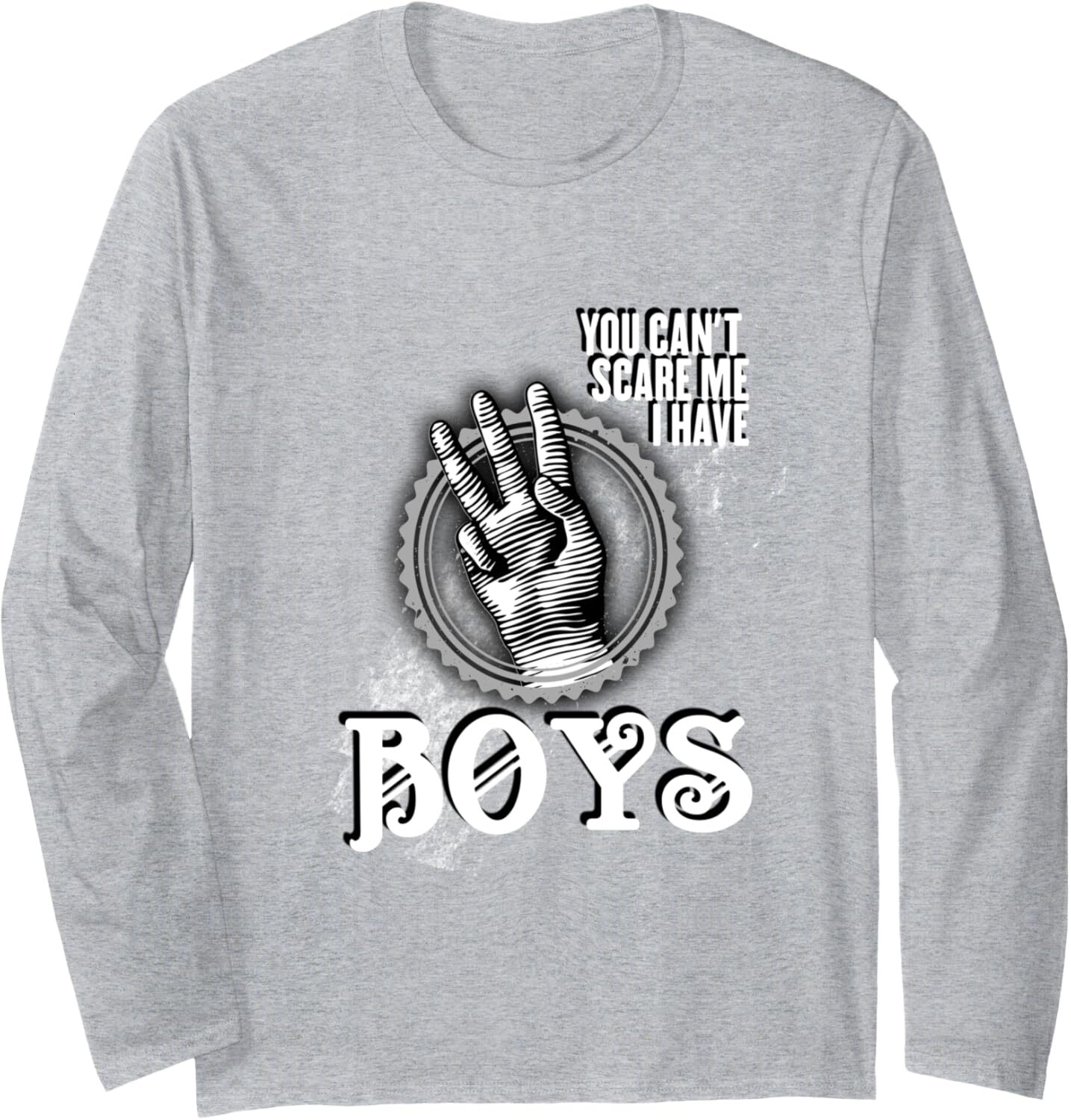 Long Sleeve Shirts for Men sweatshirt I Have Three Boys Funny Cool Parent Father Mom Gift Long Sleeve Tee Streetwear Casual tops clothes trend