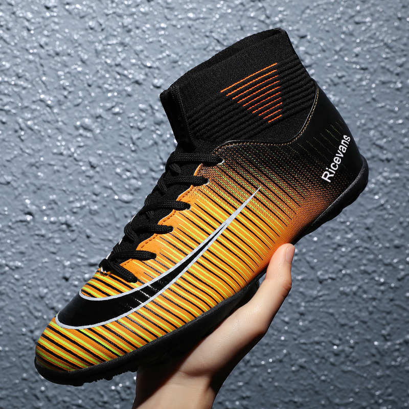 Children Soccer Shoes Professional Training Boots Men Soccer Cleats Sneakers Kids Turf Football Shoes for Boys AG TF