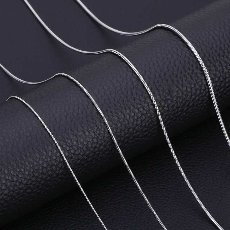 Inoxidable Gold Color Chains 0.9mm-2mm Stainless Steel Snake Chains Necklace Twist Rope Jewelry Women Long Chains AccessoriesX240919