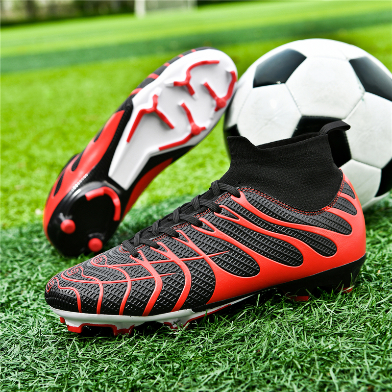 Professional Men Football Boots Training Soccer Cleats Kids Boys Football Shoes Unisex Sneaker Wholesale Outdoor Ultralight
