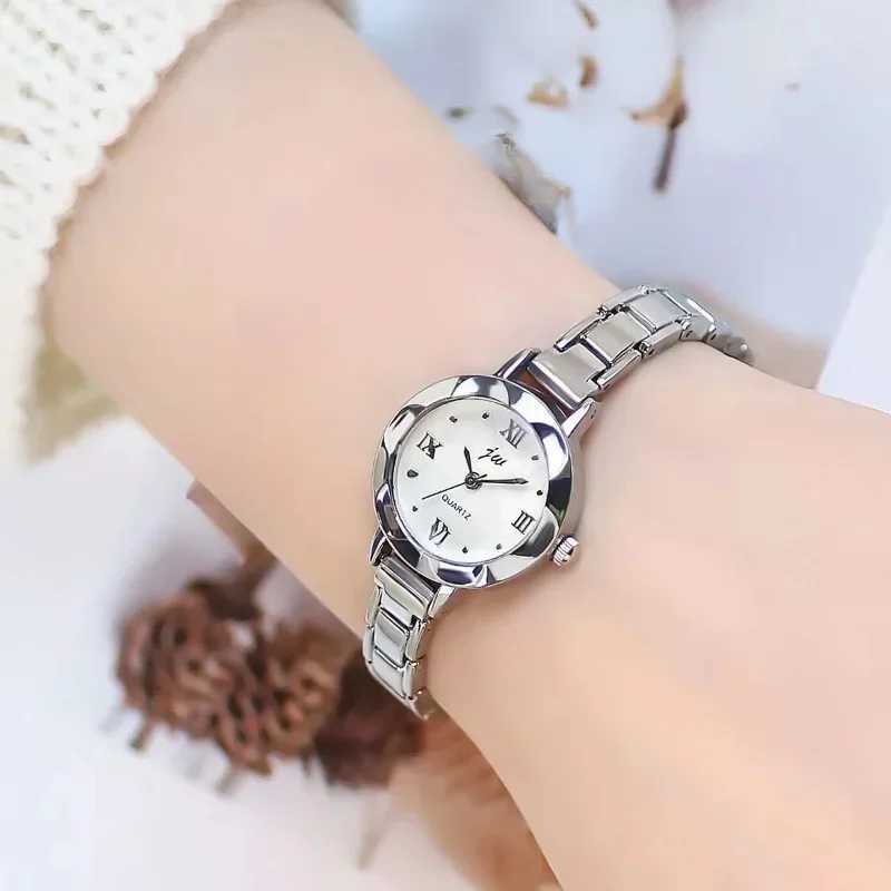 Small Dial Watch for Women Silver Stainless Steel Luxury Ladies Wristwatch Dress Womens Quartz Bracelet Clock Gift 2024 RelogioX240920