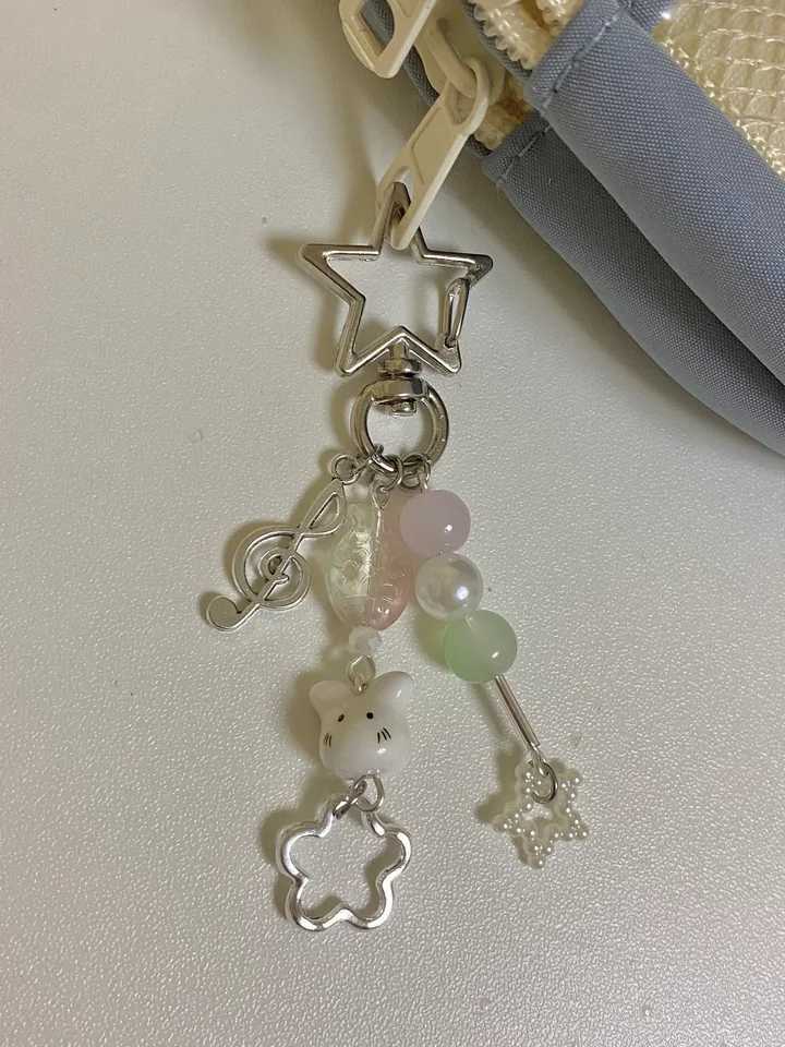 soft aesthetic y2k pink green mint white dango keychainX240919