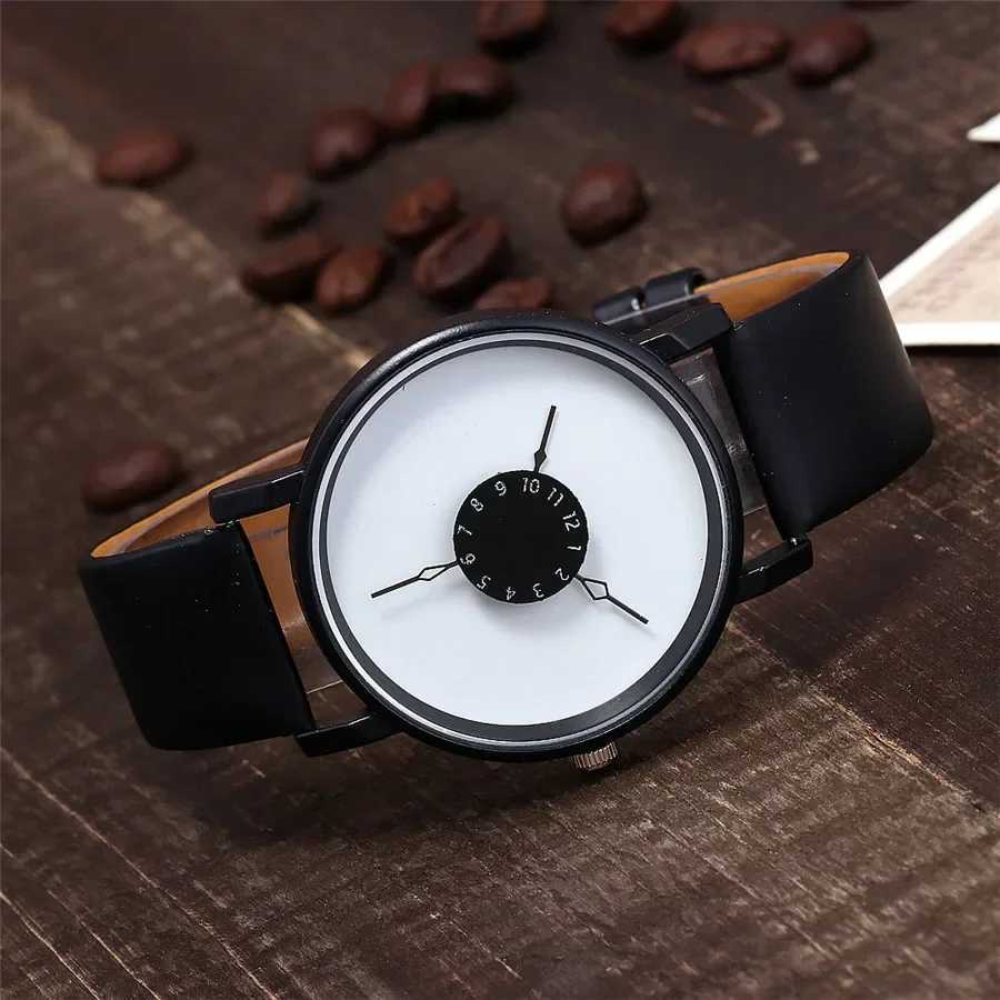 Couple Watch Simple Men Women Casual Quartz Watches Ins Fashion White Black Watches Womens Clock Watch for GirlsX240920