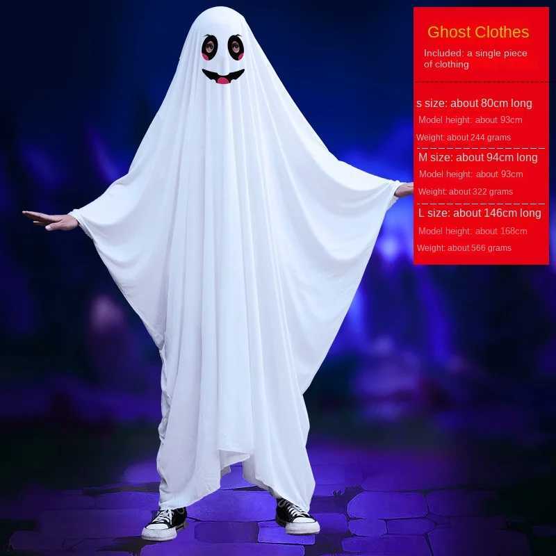 2024 New Halloween Childrens Costumes Masquerade Party Children Adult Ghost Cape Cloaks Dress Up Halloween Costume for Kids Y240919