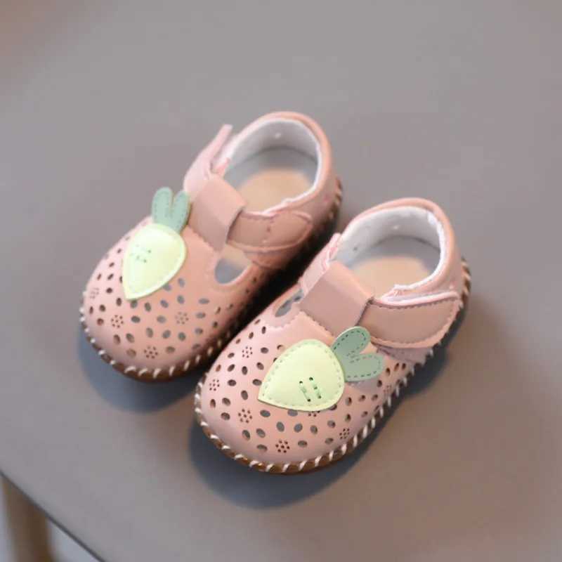 Soft Soled Toddler Shoes New Girl Princess Shoes Cow Tendon Soled Small Leather Shoes Baby Shoes Hollow Out Girl Shoes Kid Shoes M240920