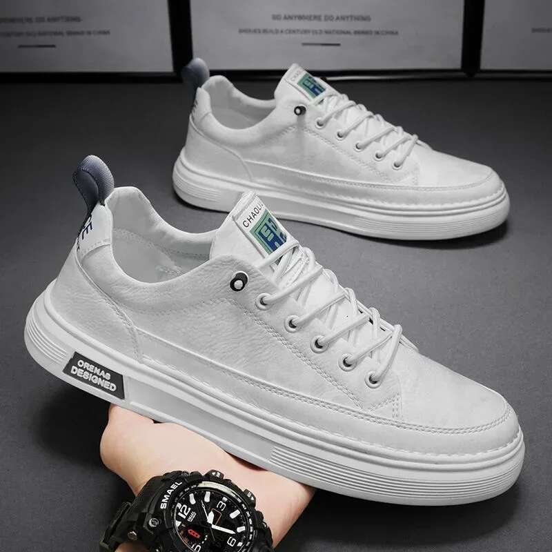 Casual Sneakers Leather Comfy for Walking Hiking Jogging Sport Trainers Men Shoes
