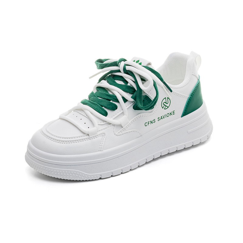2024 spring new all-matching small white shoes female sports leisure father shoes ins trendy shoe network red