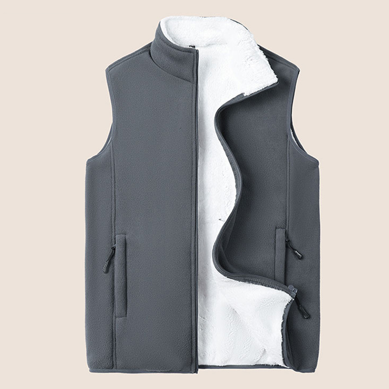 Plus Size 8Xl Winter New Fleece Thick Warm Windproof Sleeveless Jacket Autumn Men Casual Tactical Vest Male