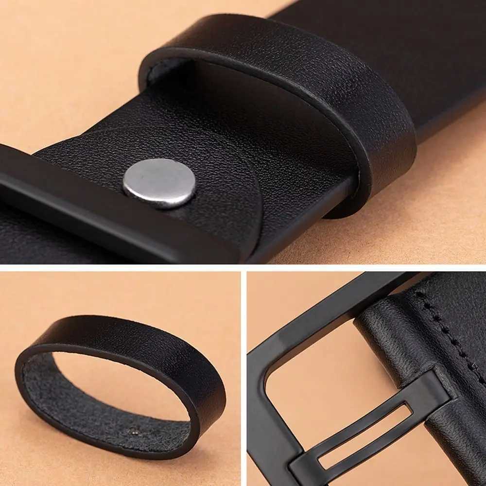 Mens retro belt pin buckle jeans black belt business casual luxury brand retro belt W241228