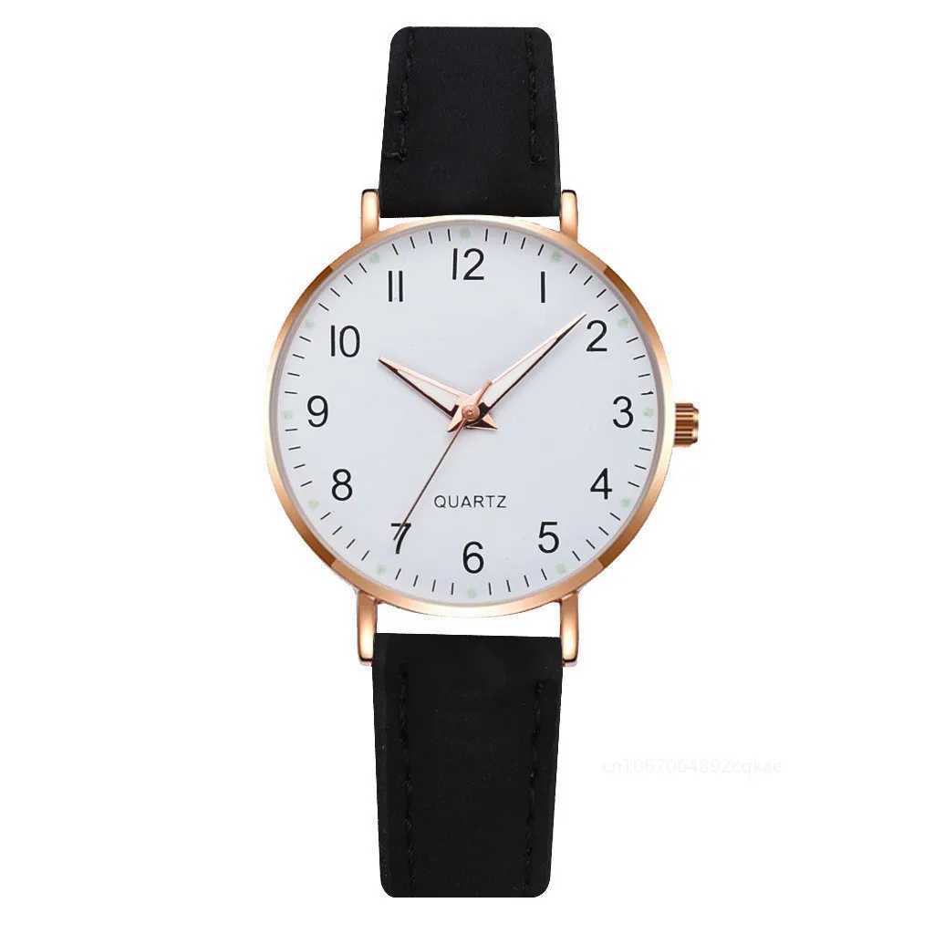 Women Fashion Watch Casual Bracelet Watches Set Leather Simple Round Dial Ladise Quartz Wristwatches Dress Clock Montre FemmeX240920