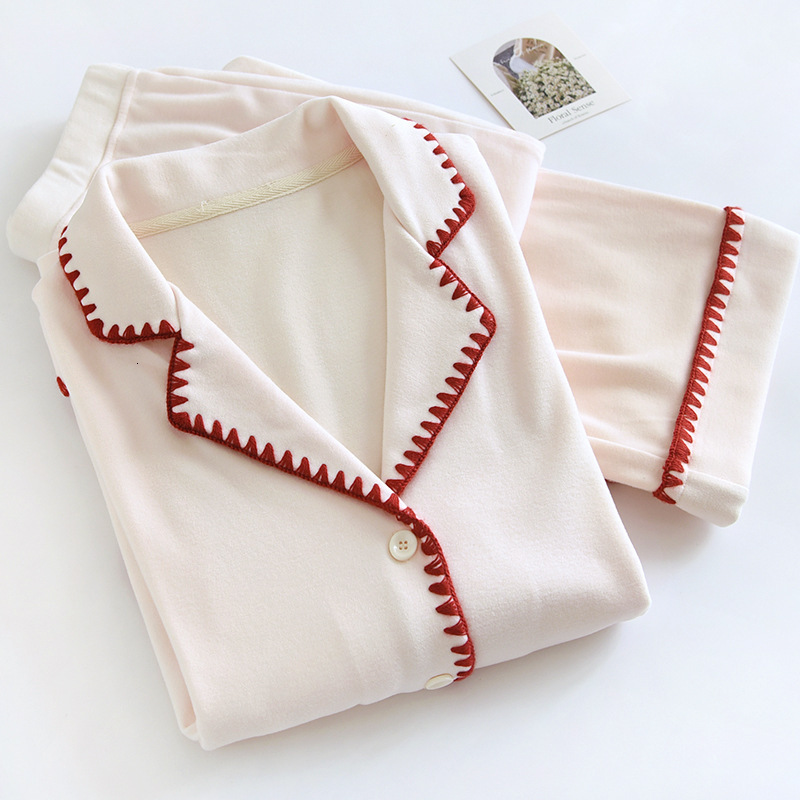 German velvet solid color sleeved long pants sleepwear women's autumn and winter thick warm simple casual cardigan home suit set