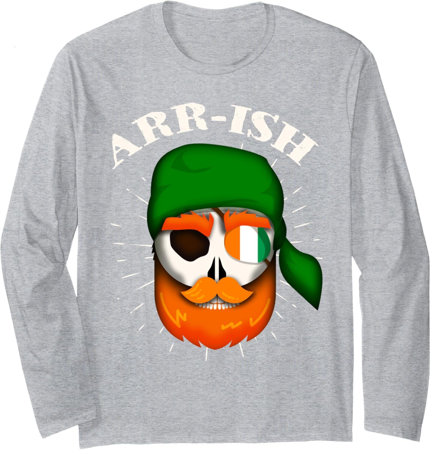 Long Sleeve Shirts for Men sweatshirt Arr-Ish Irish Pirate St. Patricks Day Funny Gift Long Sleeve Tee Streetwear Casual tops clothes trend
