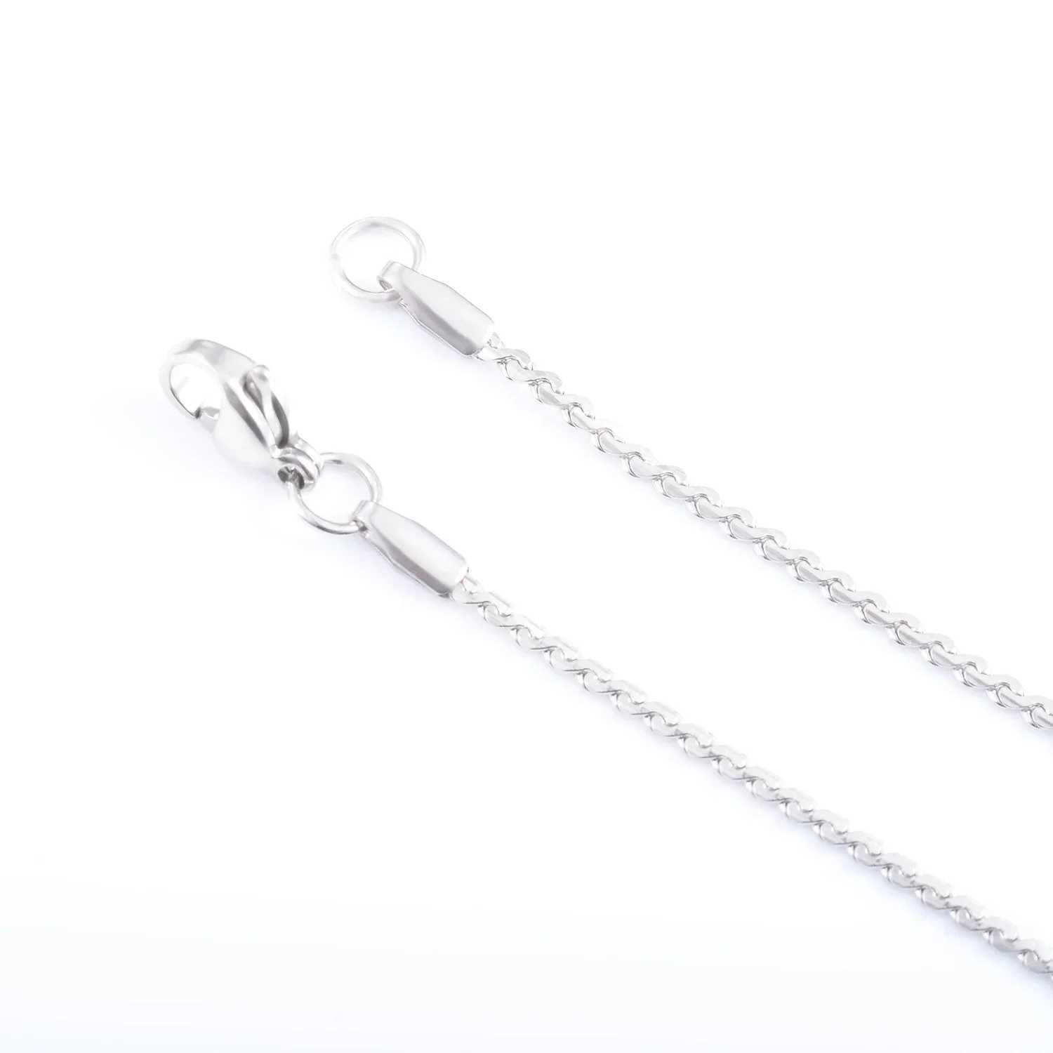 Yadreva S Style Thin Stainless Steel Necklace Silve Plated Chain High Quality Glitter Jewelry Unisex GiftX240919