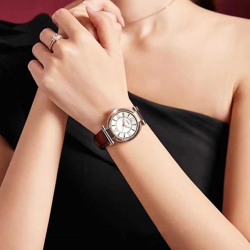 WOKAI high quality fashion casual women fresh style simple belt quartz watch female students waterproof luminous retro clockX240920