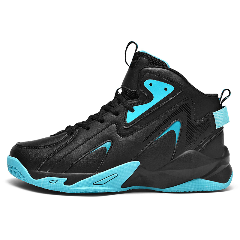 Autumn Winter Men High-Top PU Leather Basketball Shoes Training Sneakers Sport Shoes Big Size 48 49 50 51 Anti-Slip