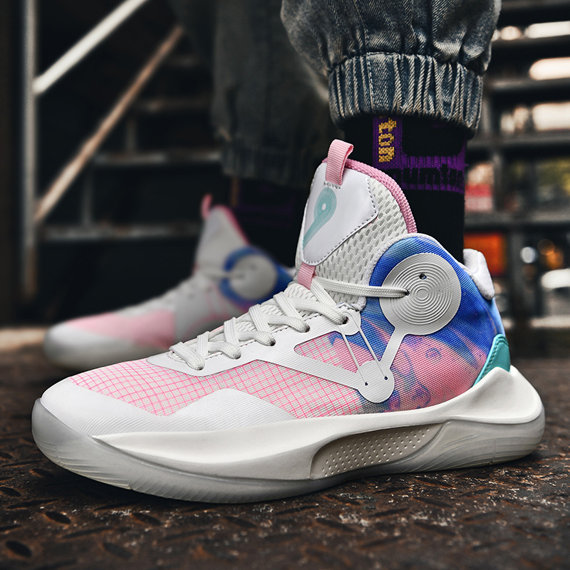 Hniadia High Quality Basketball Shoes Wade Same Breathable Cushioned Sneakers Wear-resistant Non-slip Couple Basketball Boots