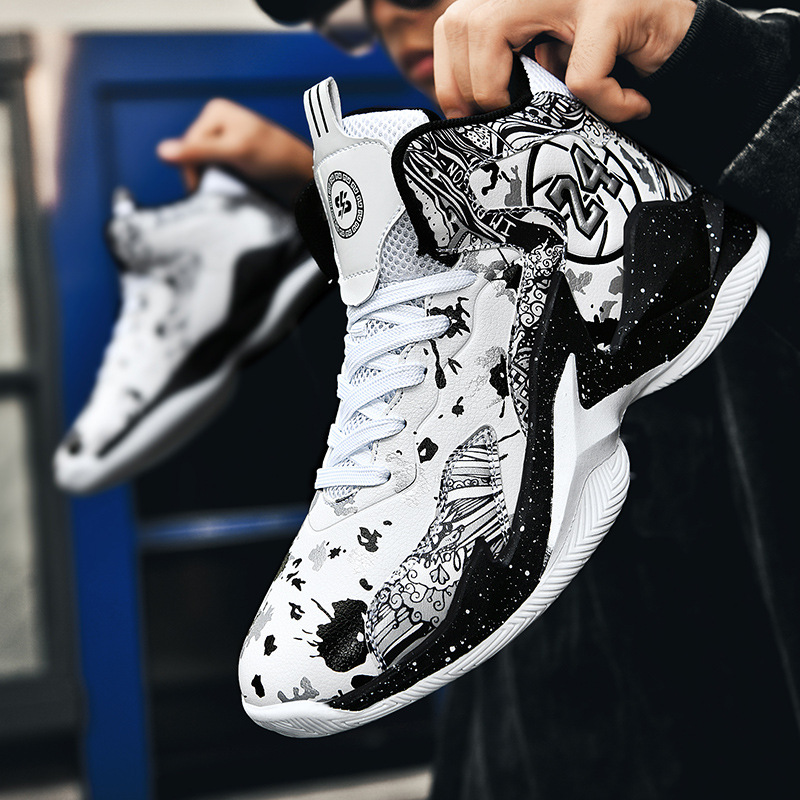 2023 New Men's Basketball Shoes Cushion Anti Slip Sports Shoes Fitness Training Shoes Male Kids Basketball Boots Basket Sneakers