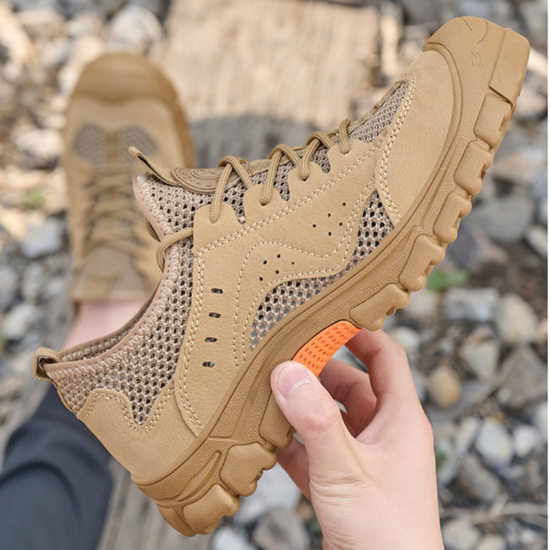 Summer Breathable Work Sneakers Men Safety Protective Shoes Puncture-Proof Anti-smash Steel Toe Shoes Working Safe Shoes