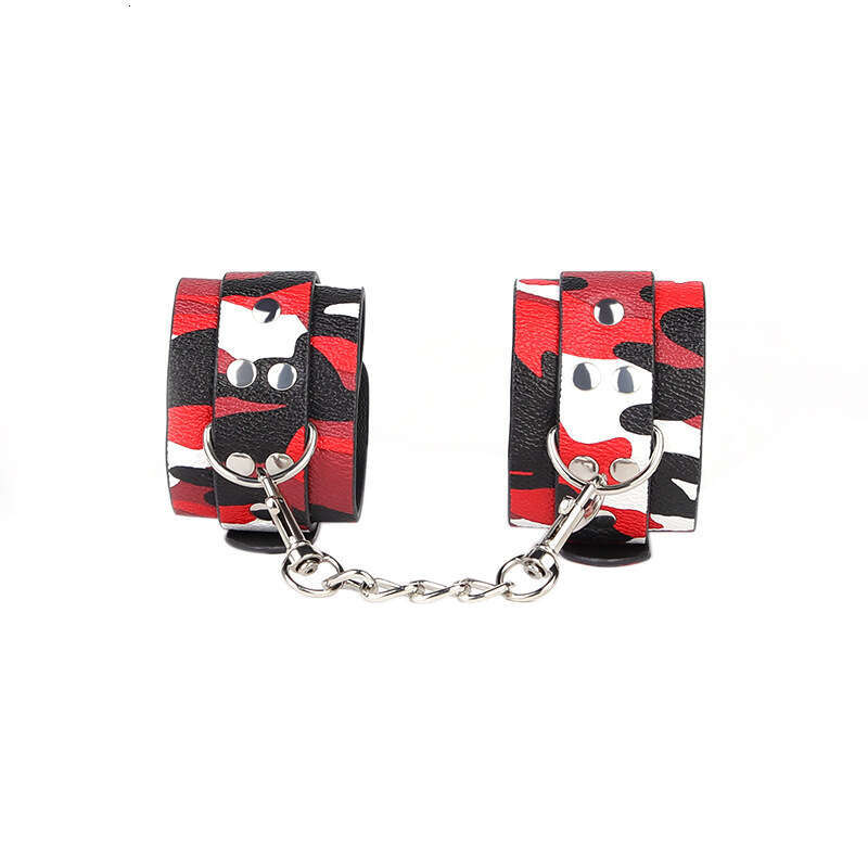 Sex toys, SM props, camouflage patterned handcuffs, SM binding, torture equipment, sex handcuffs, female alternative adult products, hair replacement