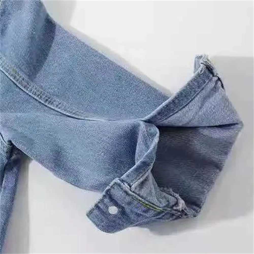 Denim Jackets Women Tops Candy Color Solid Short Slim Vintage Casaco Feminino Three Quarter Sleeve Jaqueta Feminina Fall SummerX240920