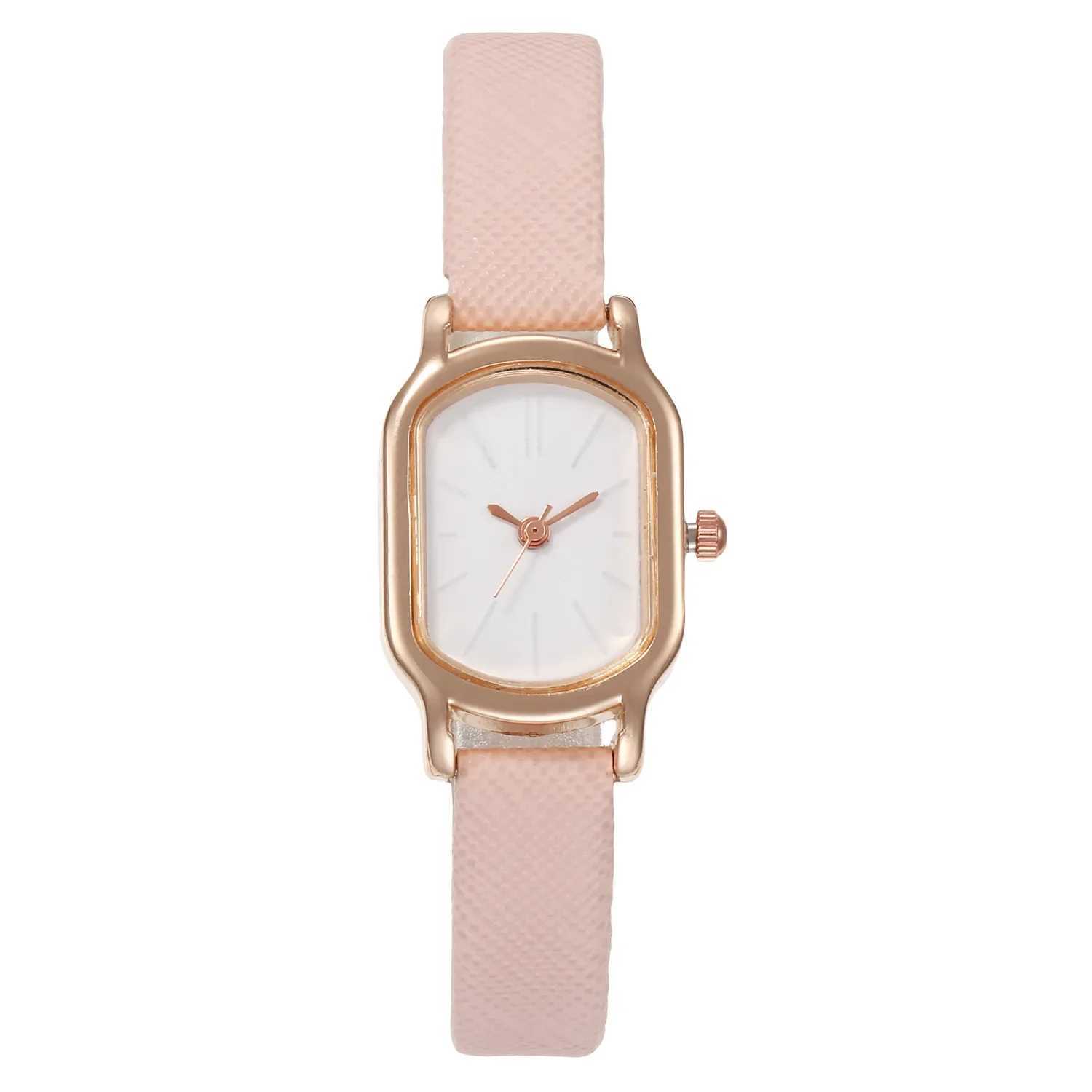 Womens Simple Vintage Watches for Women Dial Wristwatch Leather Strap Wrist Watch High Quality Ladies Casual Bracelet WatchesX240920
