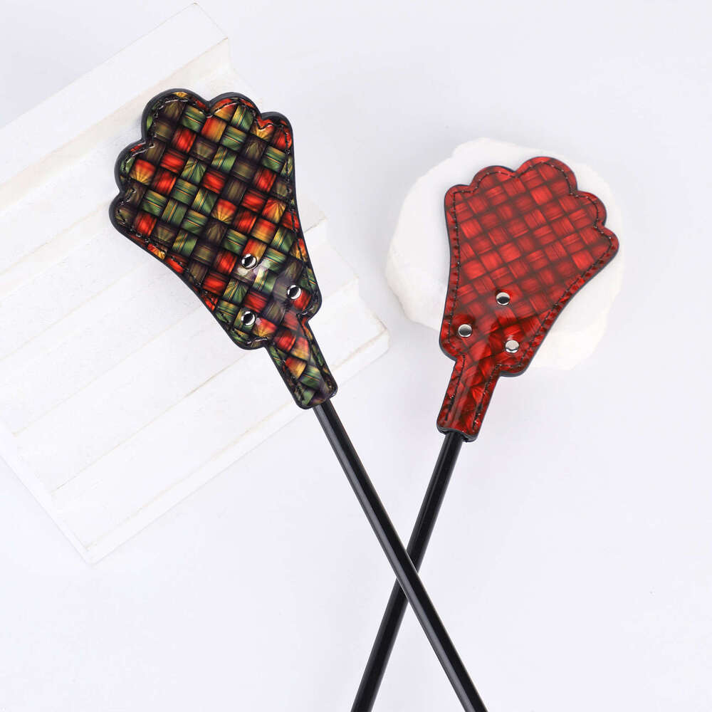 SM prop long pole fun tuning racket neon grid fun leather racket SM punishment tool alternative adult products