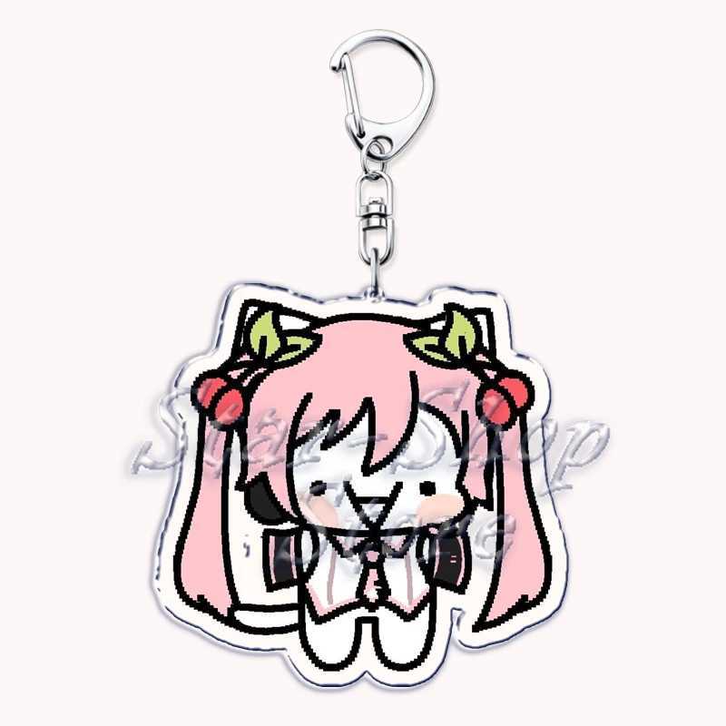 Cute Silly Cats Keychain for Bag Accessories Rui Tsukasa Akito Bag VIRTUAL SINGER Boys Key Chain Keyrings Jewelry Fans GiftsX240919