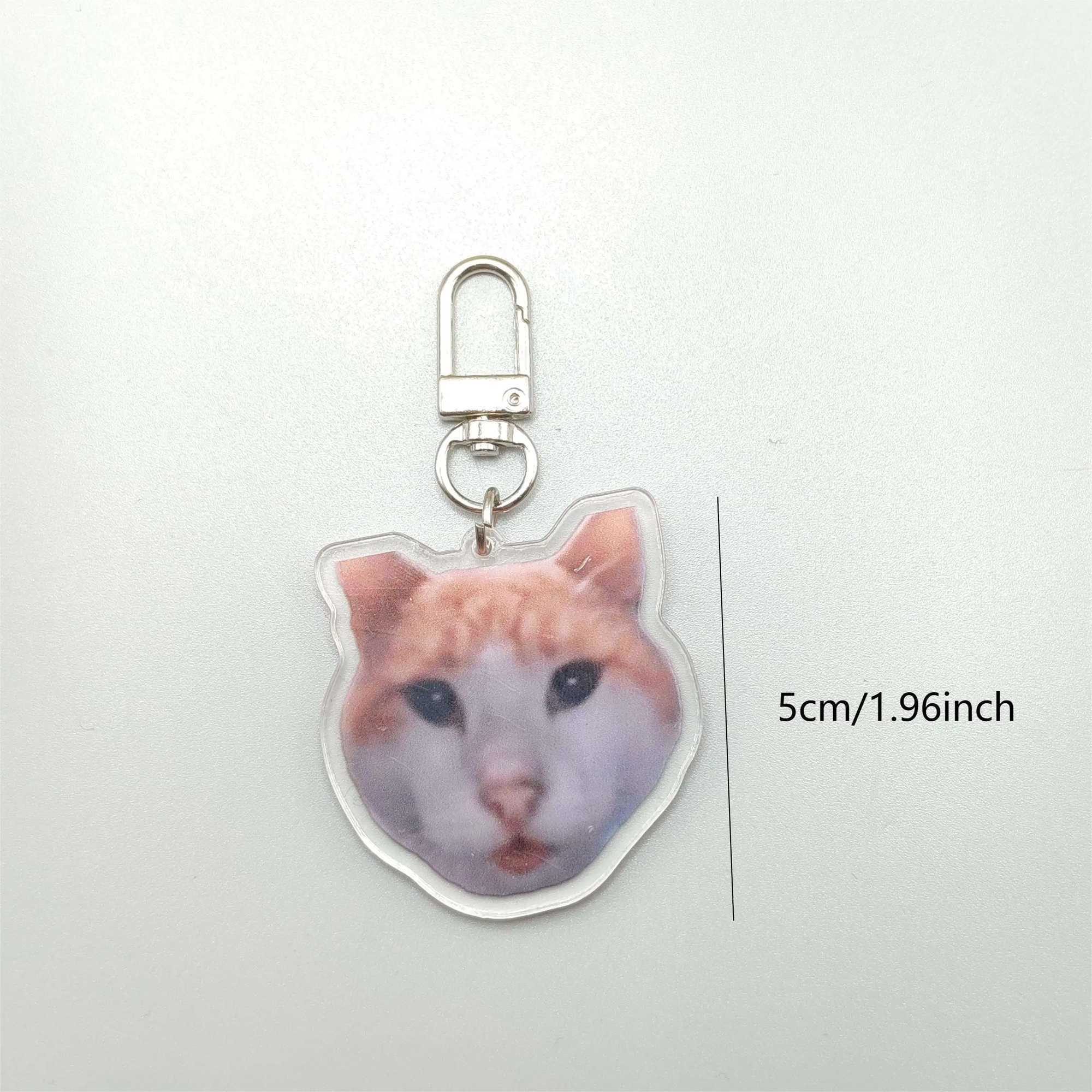 Silly Cat Feeder CameraCats Cat Looking At Camera MemeMr.Fresh Cat Eating Food meme Cute Fun Keychain Gift For Friend KeyringX240919
