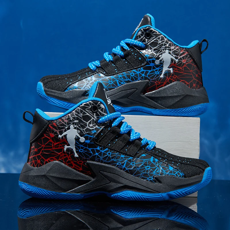 Boy New Men Basketball Shoes Original Non-Slip Athletic Breathable Sports Comfortable Training Male Sneakers Shoes
