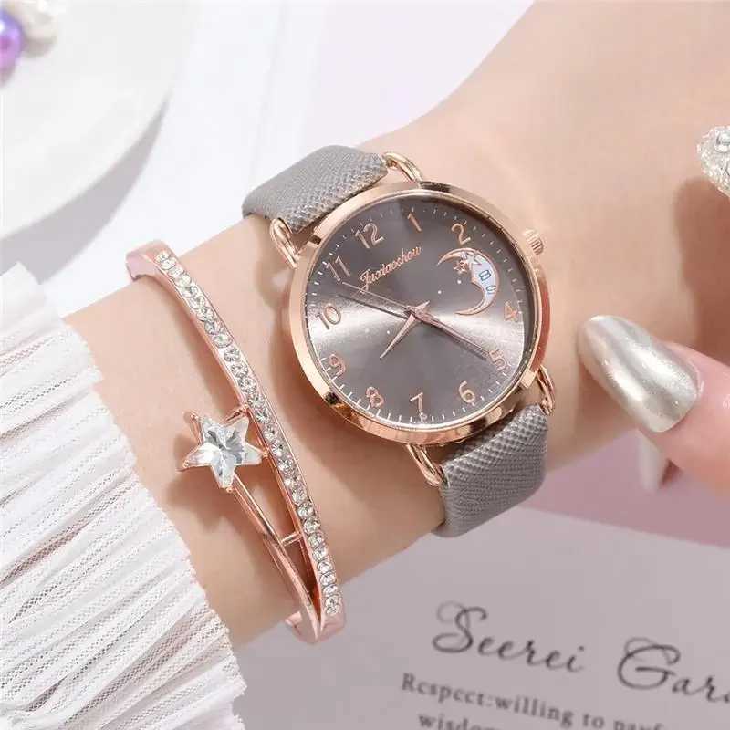 Women Fashion White Watch Quartz Leather Ladies Wristwatches 2024 New Brand Simple Number Dial Woman Clock Montre Femme RelojesX240920