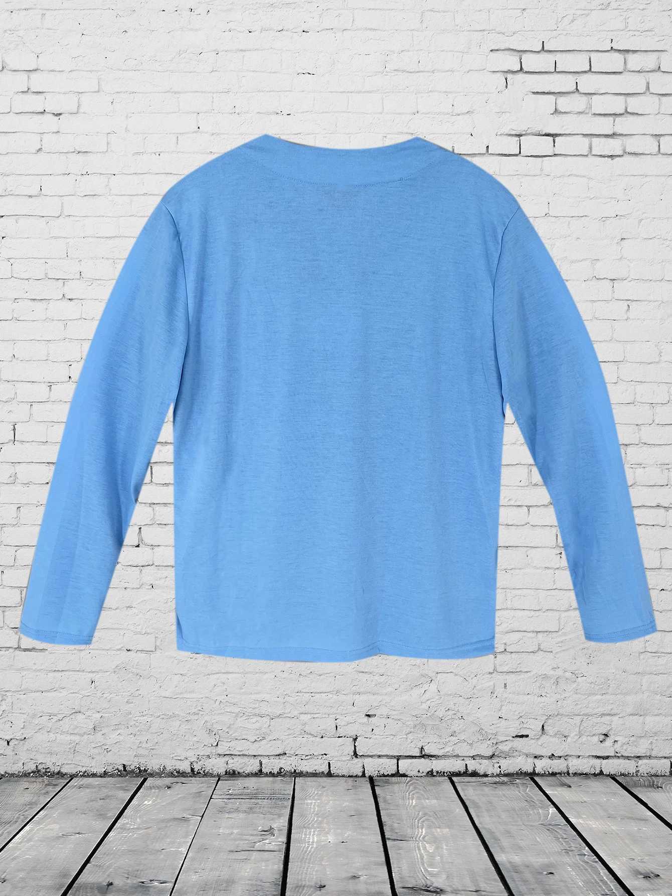 Mens Long Sleeve Shirts Casual Basic Solid Color V-Neck Clothes Comfortable Mens Work TopsX240919