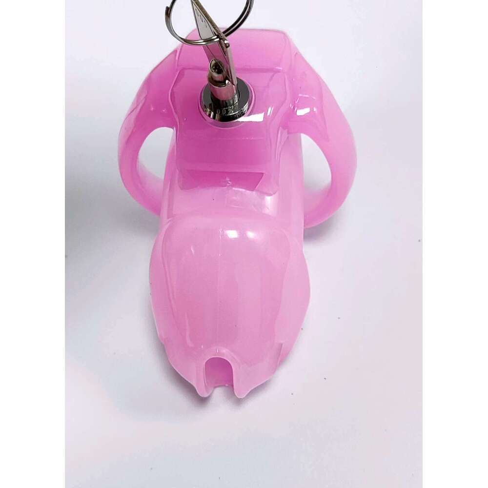 AIZHILAN 2024 new design PVC lockabel Chastity Cage for men.
