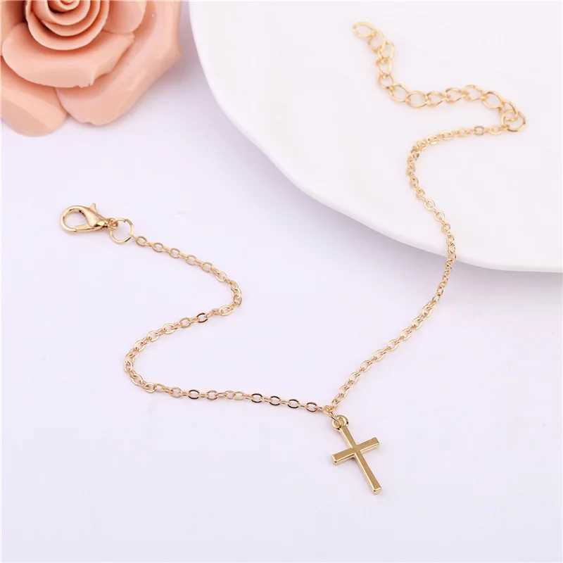 Punk 2020 New Fashion Anklets Summer Personality Wild Popular Simple Crosses Anklets Lady Legs Anklets Wholesale Y240920