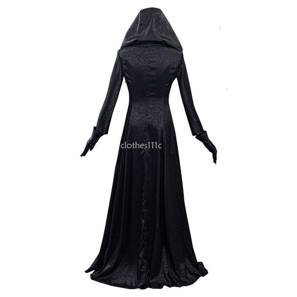 Evil cosplay Women Dimitrescucosplay Dress Biohazard Game 8 Village Costume Necklace Outfits Disguise Halloween Suits halloween costume women
