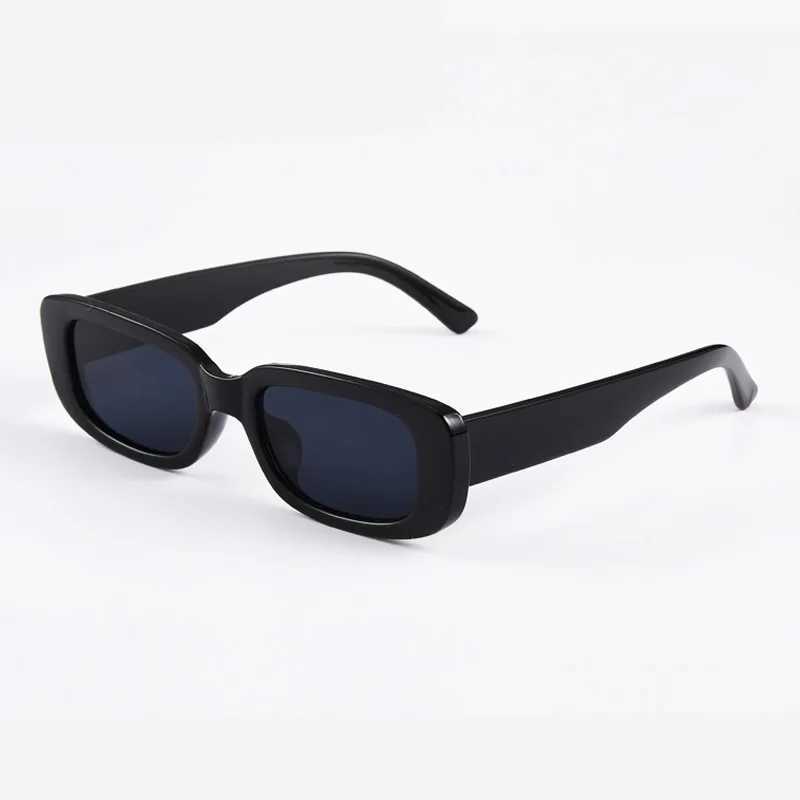 Elegant White Rectangle Sunglasses Fashion Popular Small Frame Sun Glasses Women Men Square Shades Summer Traveling EyewearX240920