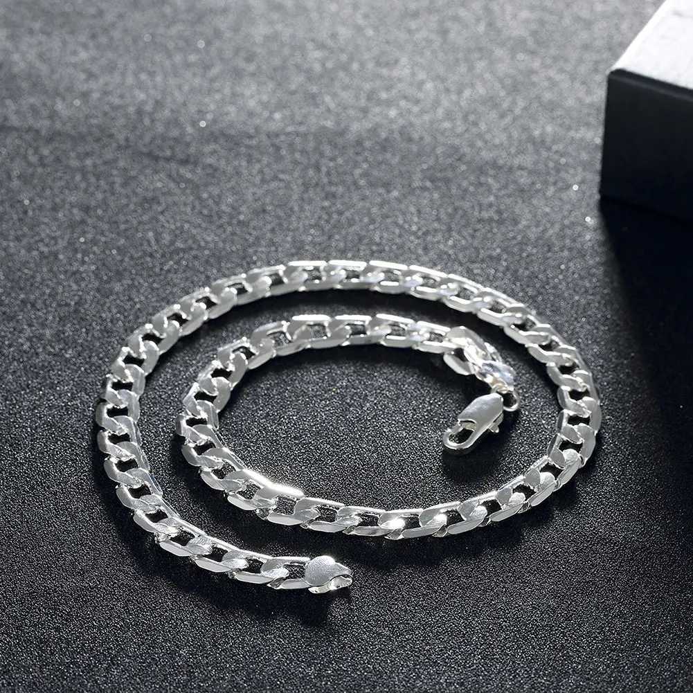 Special Offer 925 Sterling Silver Necklace for mens 20/24 Inches Classic 8MM Chain Luxury Jewelry Wedding Christmas giftsX240919