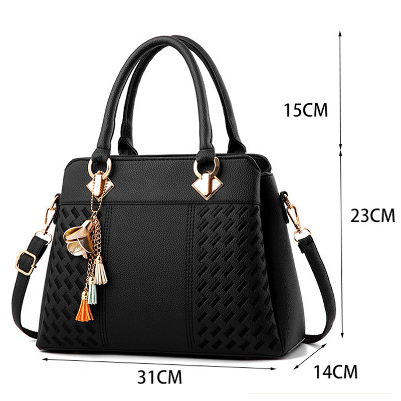 Fashion Faux Leather Tote Bag Elegant Textured Large Capacity Shoulder Hand Bag For Ladies Tote Bag Shoulder Bags New Crossbody Bags