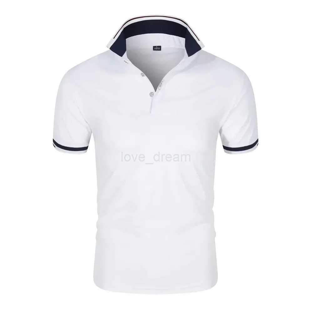 2023 Summer New Mens Casual Short-sleeved Polo Shirt Fashion Lapel T-shirt Breathable Mens Shirt Fashion Street ClothingXJ240920
